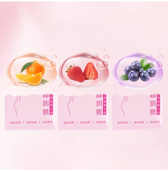 MizzZee - Ultra-Thin Licking Oral Vaginal Anal Sheet (Basic - 3 Flavored)